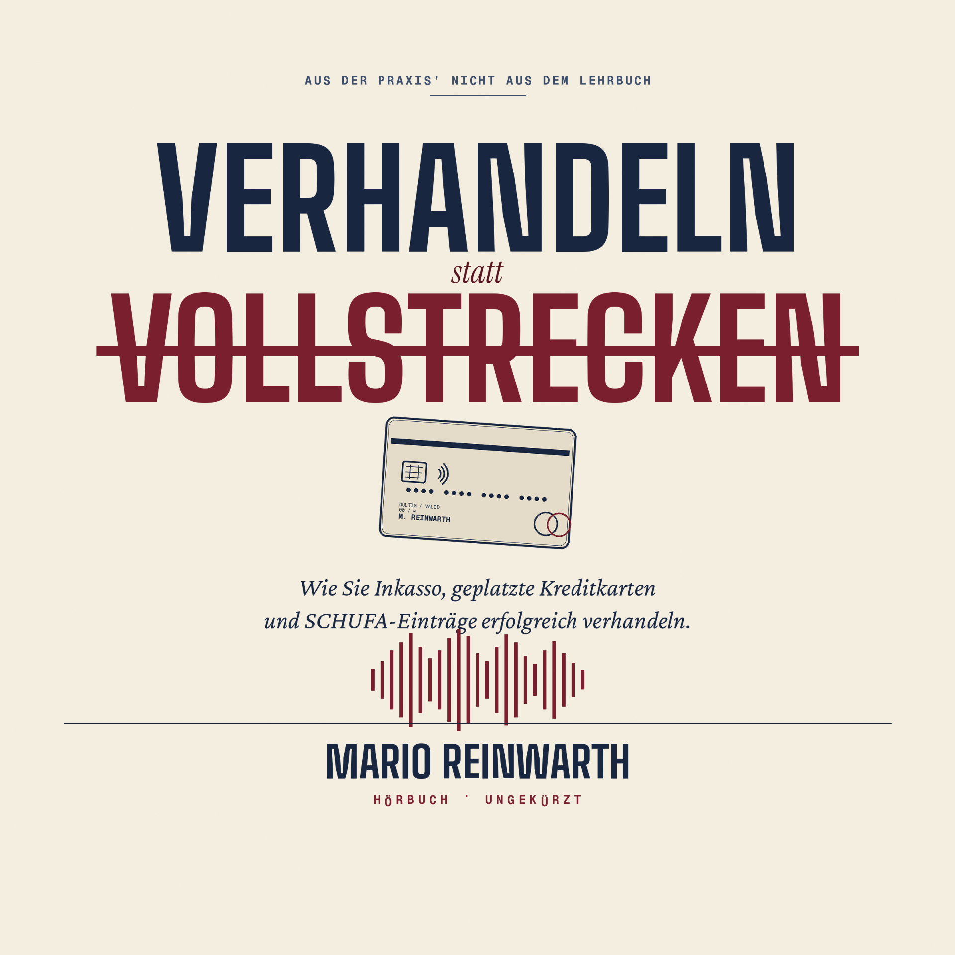 Cover Hörbuch Verhandeln statt Vollstrecken